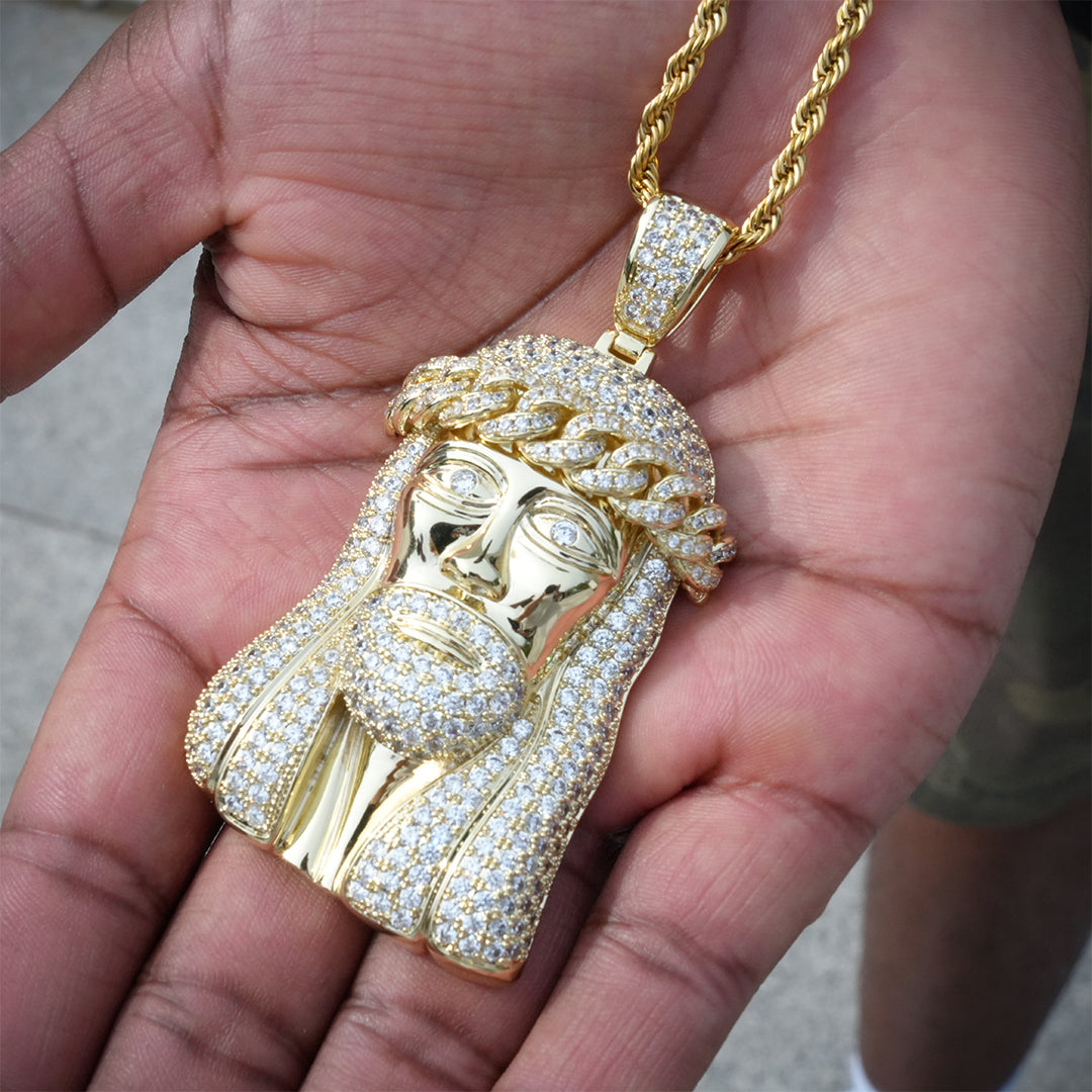 Iced Large Jesus Pendant ZUU KING