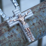 Jesus Crucifix Baguette Cross  Pendant ZUU KING