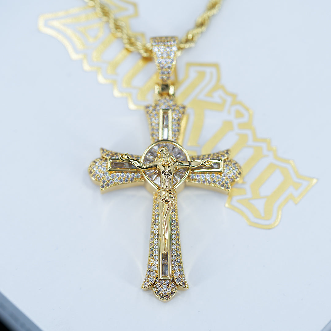 Jesus Baguette Cross Pendant ZUU KING