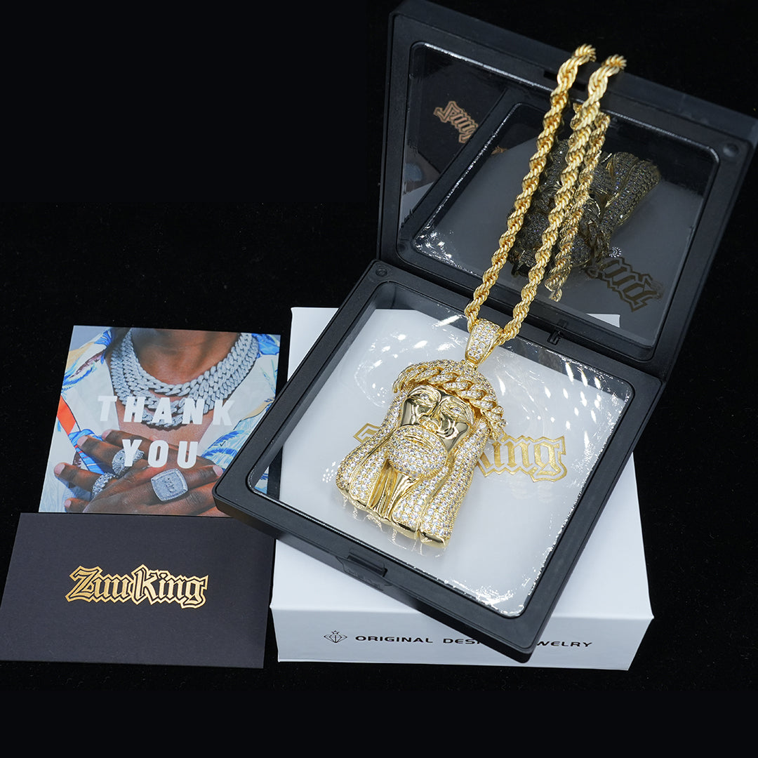 Iced Large Jesus Pendant ZUU KING