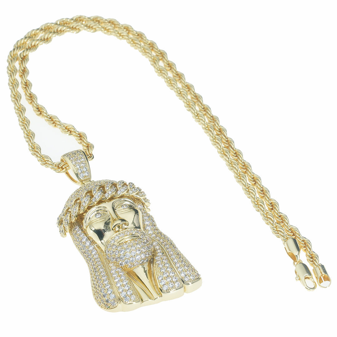 Iced Large Jesus Pendant ZUU KING