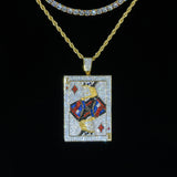 3d Iced Playing Card King Pendant ZUU KING