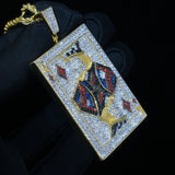 3d Iced Playing Card King Pendant ZUU KING