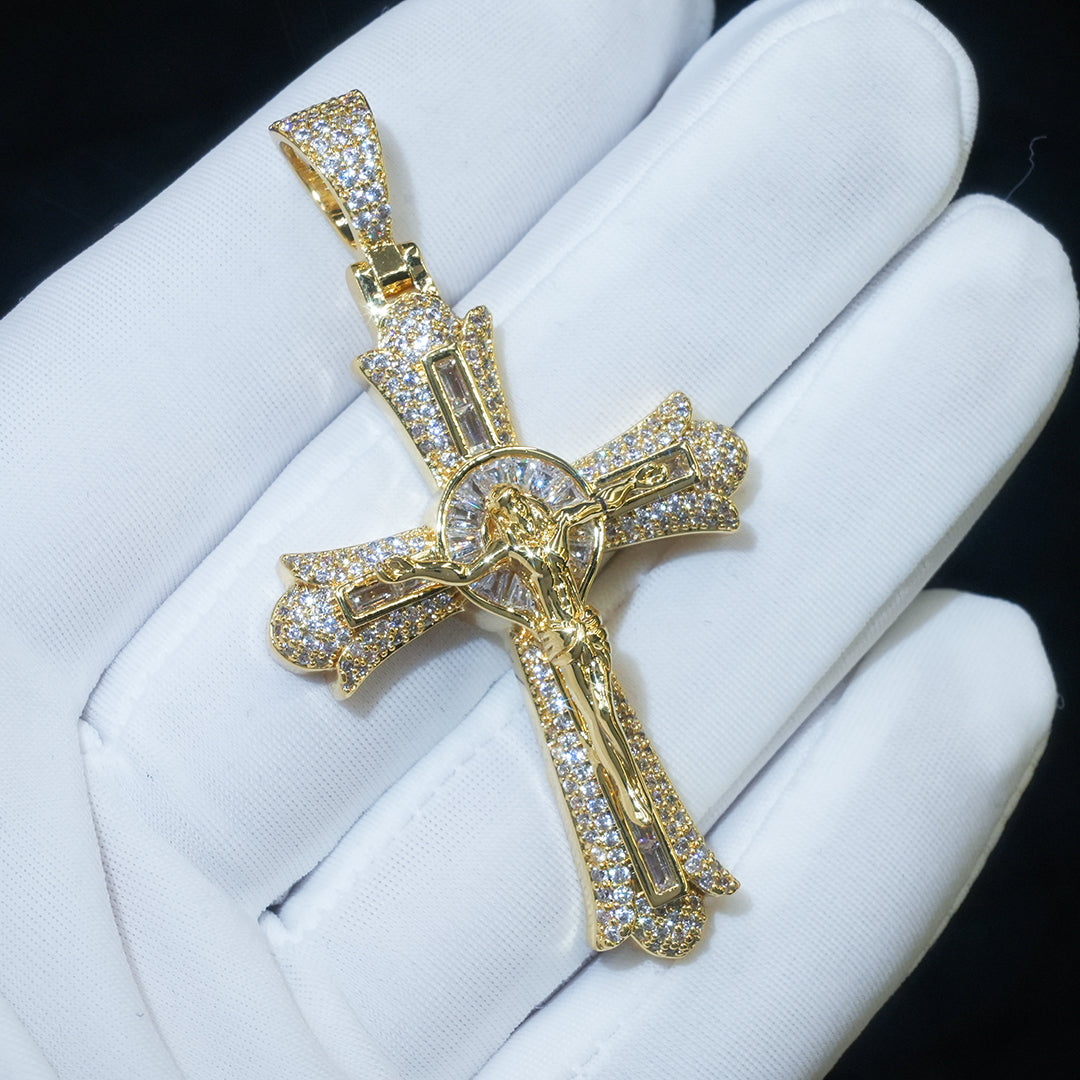 Jesus Baguette Cross Pendant ZUU KING