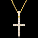 Iced Slim Cross Pendant ZUU KING