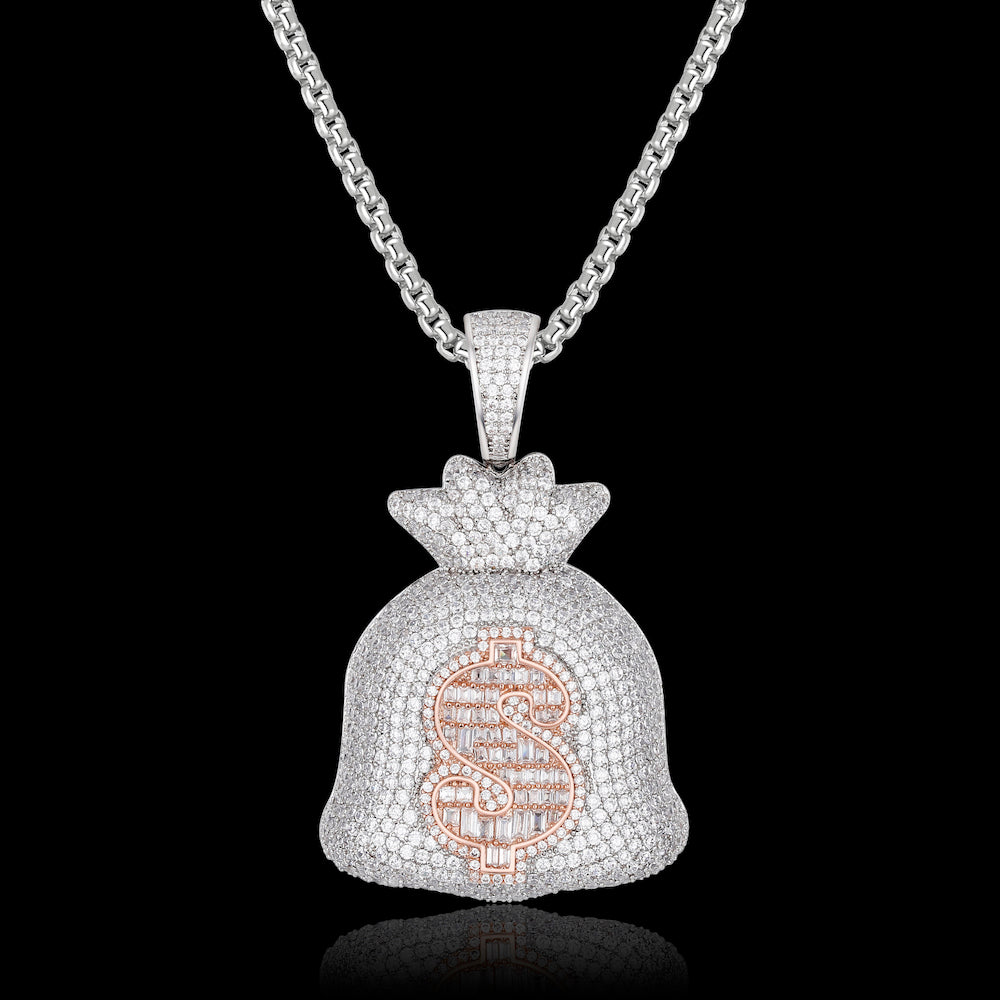 Iced Money Bag Pendant ZUU KING