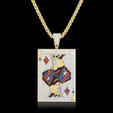 3d Iced Playing Card King Pendant ZUU KING