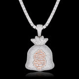 Iced Money Bag Pendant ZUU KING