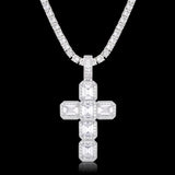 Iced Aaa Cz Rock Sugar Cross Pendant ZUU KING