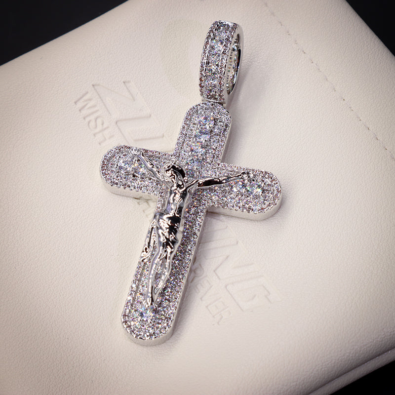 Iced Aaa Cz Jesus Cross Pendant ZUU KING