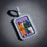 Big 3d Rectangle Custom Picture Pendant ZUU KING