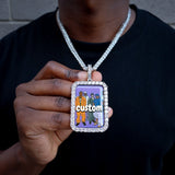 Big 3d Rectangle Custom Picture Pendant ZUU KING