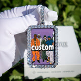 Big 3d Rectangle Custom Picture Pendant ZUU KING