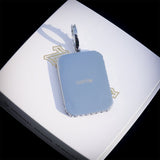 Big 3d Rectangle Custom Picture Pendant ZUU KING