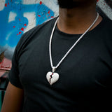 Broken Heart Iced Pendant ZUU KING