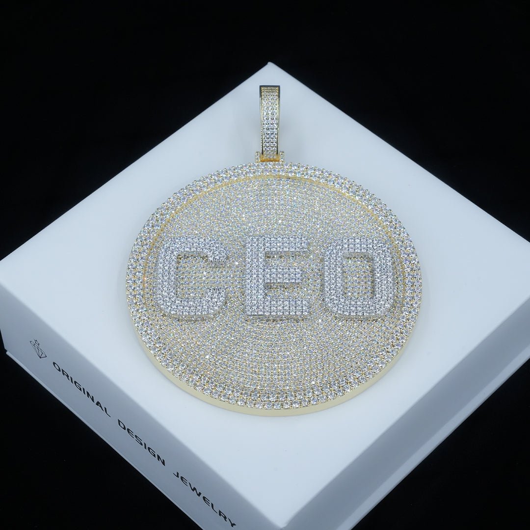 Custom 3d Big Disc Letter Pendant ZUUKING