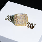 Custom Letter 3d Iced Ring ZUU KING