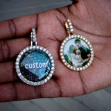 Custom Small Circle Picture Pendant ZUU KING