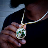 Custom Small Circle Picture Pendant ZUU KING