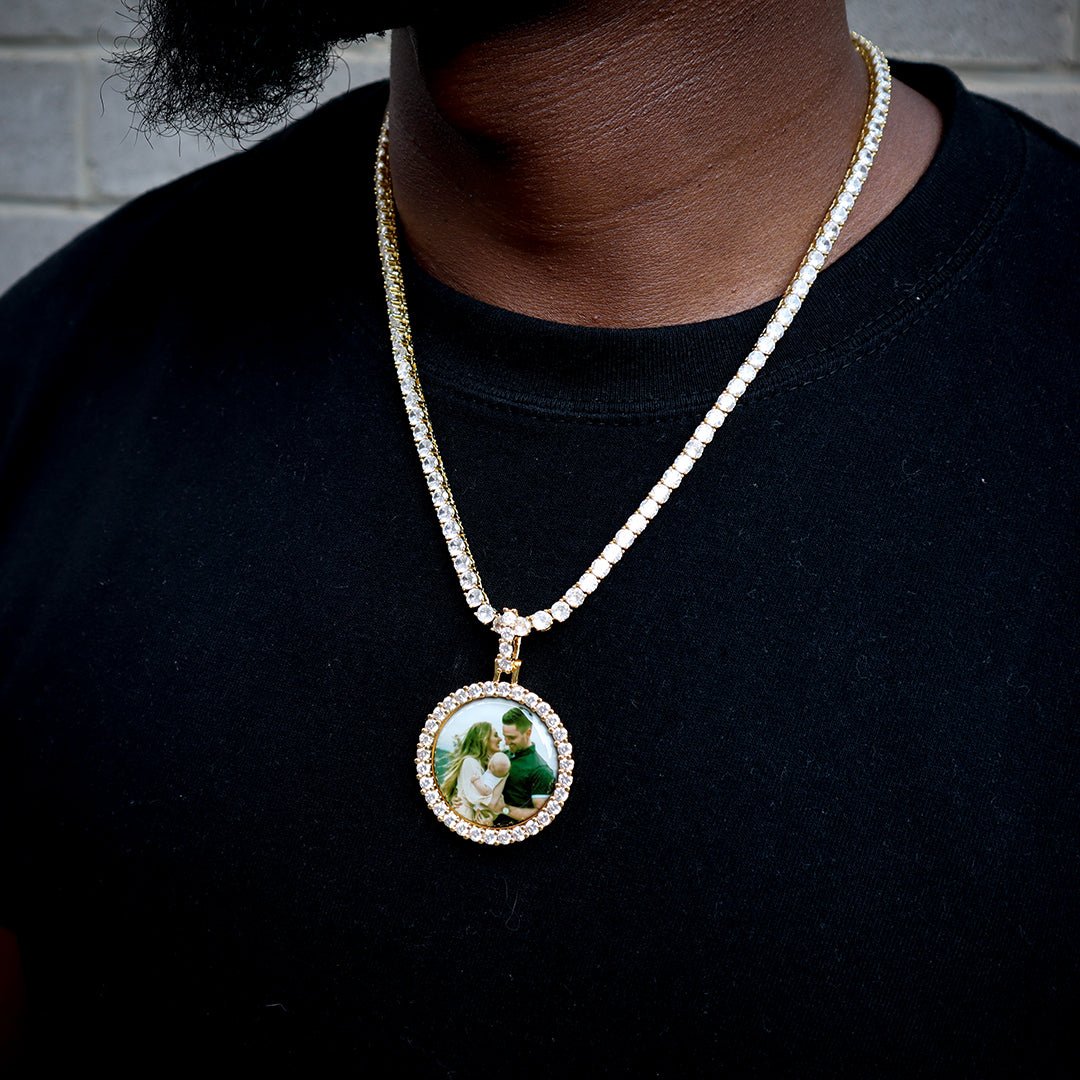 Custom Small Circle Picture Pendant ZUU KING