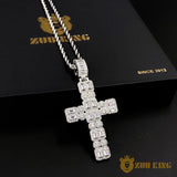 Iced 2-row Cross Pendant ZUU KING