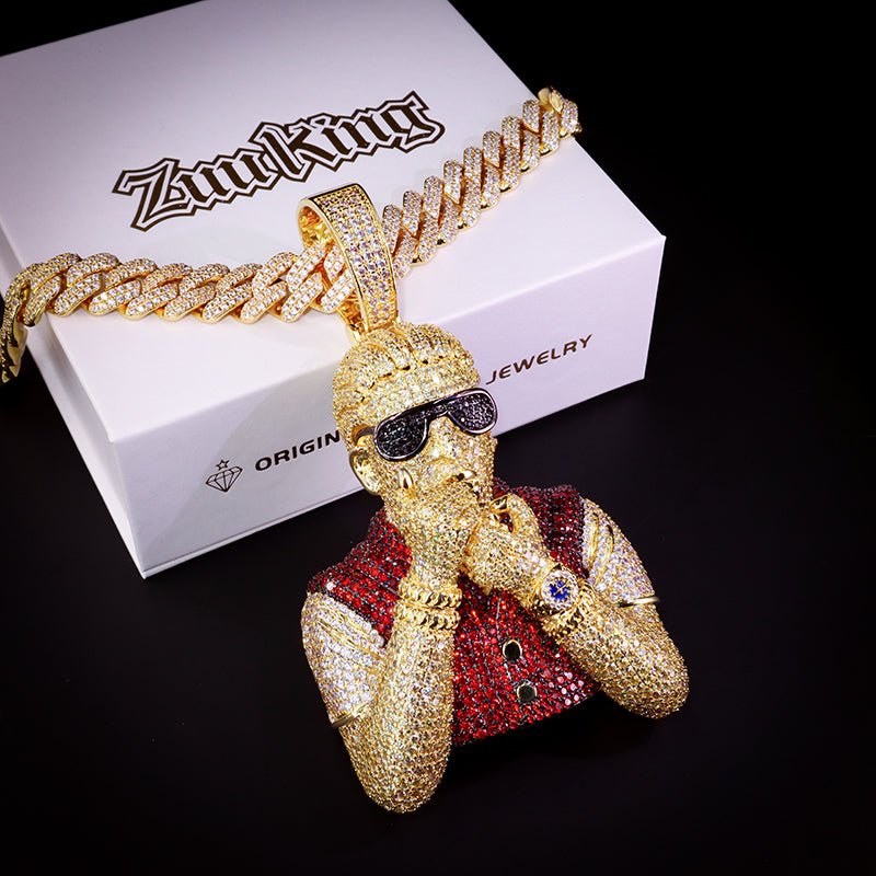 Iced 3d Rapper Pendant ZUU KING