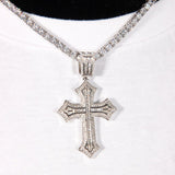 Iced 3d Solid Cross Pendant ZUU KING