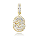 Iced Aaa Cz 1-9 Number Pendant ZUU KING