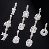 Iced Aaa Cz 1-9 Number Pendant ZUU KING