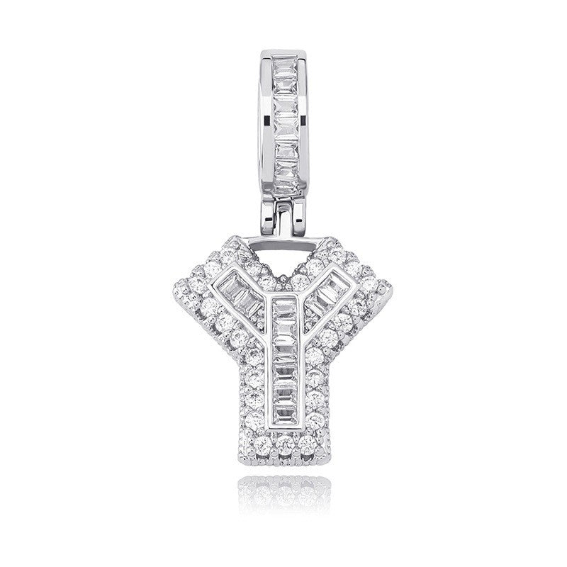 Iced Aaa Cz 26 Letter Pendant ZUU KING