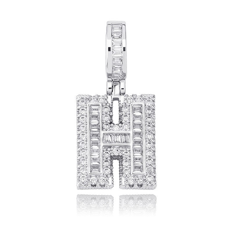 Iced Aaa Cz 26 Letter Pendant ZUU KING