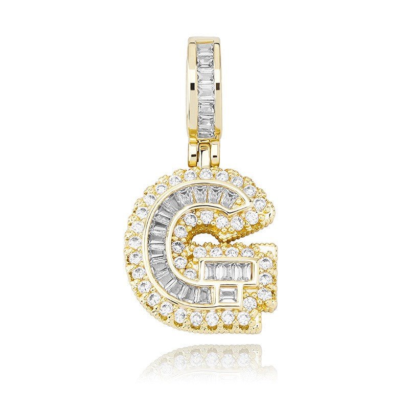 Iced Aaa Cz 26 Letter Pendant ZUU KING