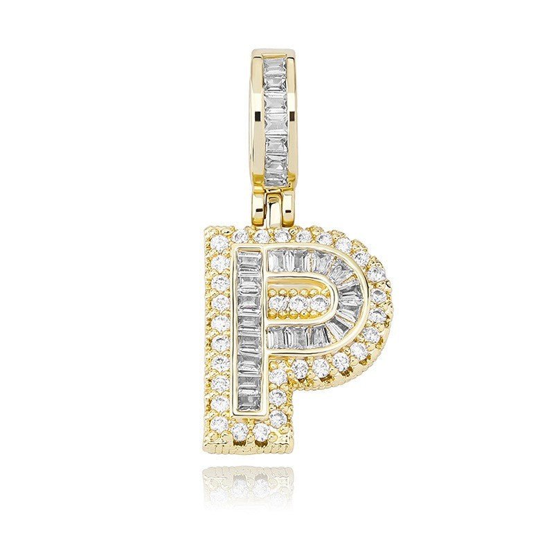 Iced Aaa Cz 26 Letter Pendant ZUU KING