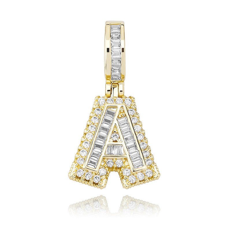 Iced Aaa Cz 26 Letter Pendant ZUU KING