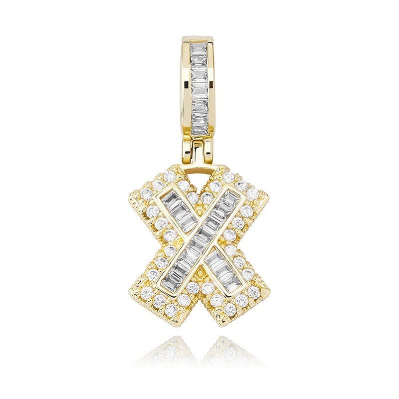 Iced Aaa Cz 26 Letter Pendant ZUU KING