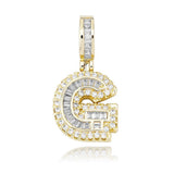 Iced Aaa Cz 26 Letter Pendant ZUU KING