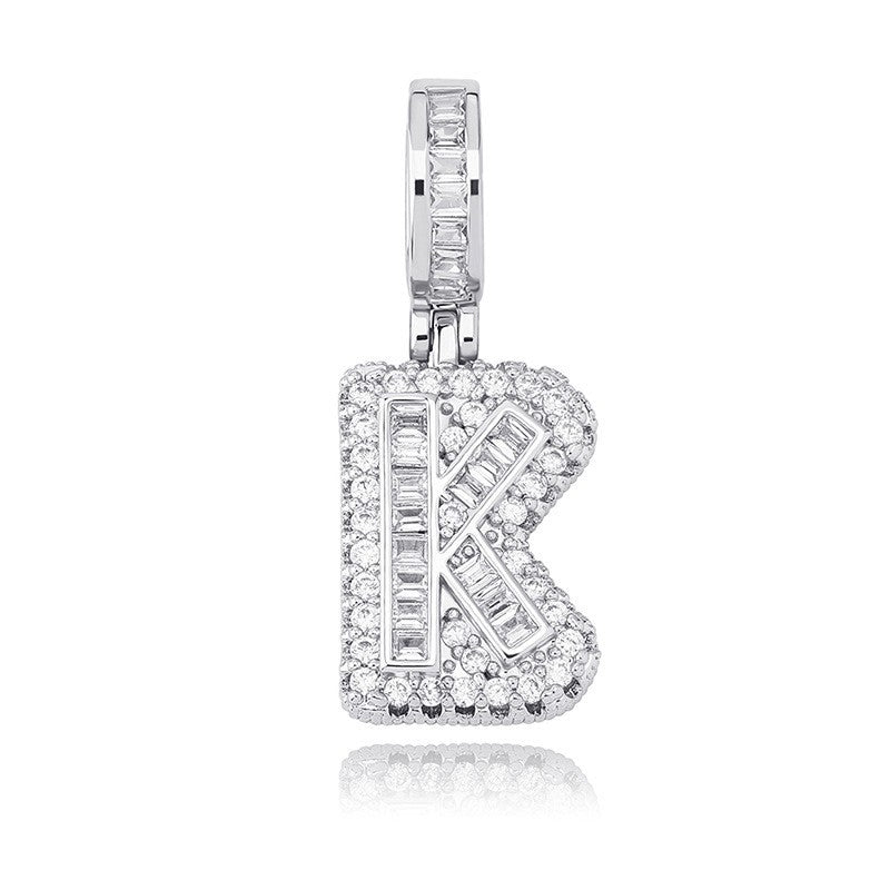 Iced Aaa Cz 26 Letter Pendant ZUU KING