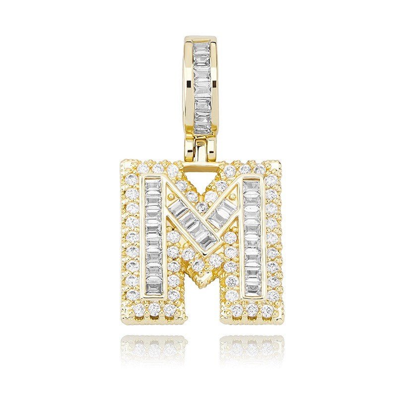 Iced Aaa Cz 26 Letter Pendant ZUU KING