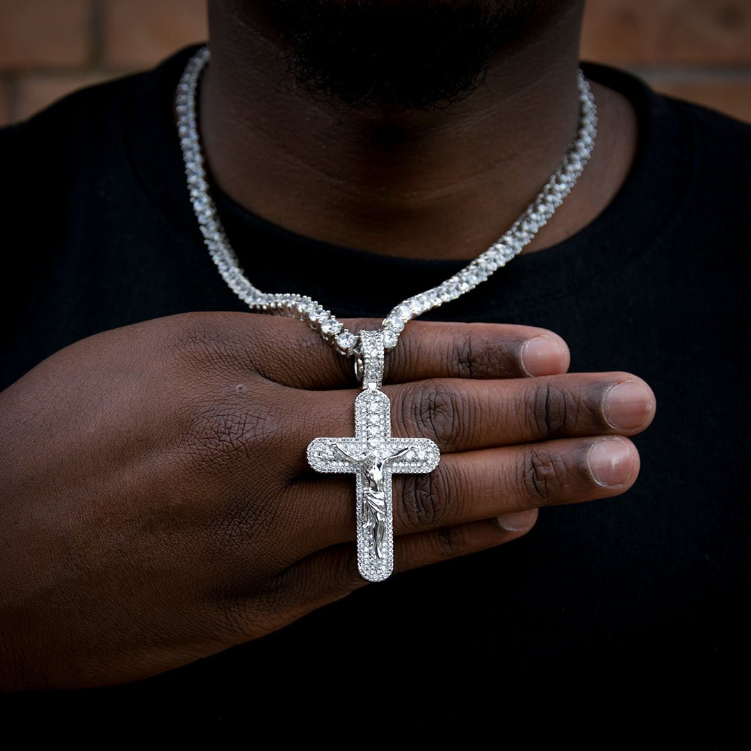 Iced Aaa Cz Jesus Cross Pendant ZUU KING