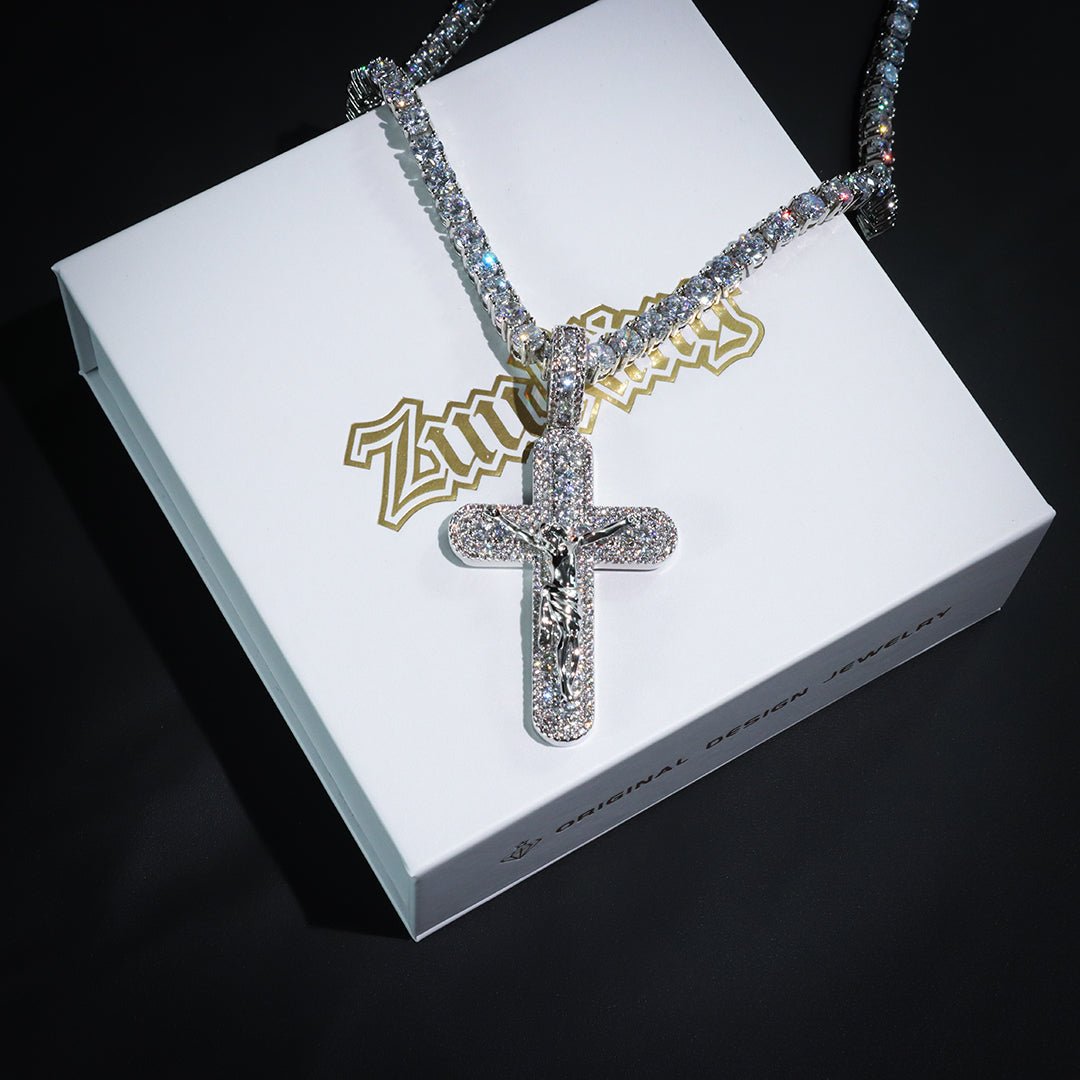 Iced Aaa Cz Jesus Cross Pendant ZUU KING