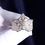 Iced Aaa Cz Star Ring ZUU KING