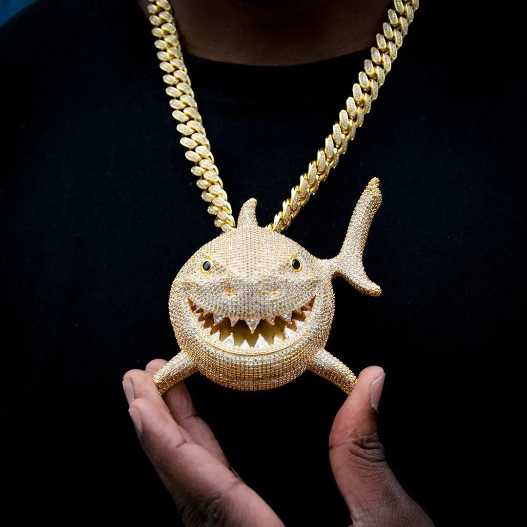 Iced Big Shark Pendant ZUU KING