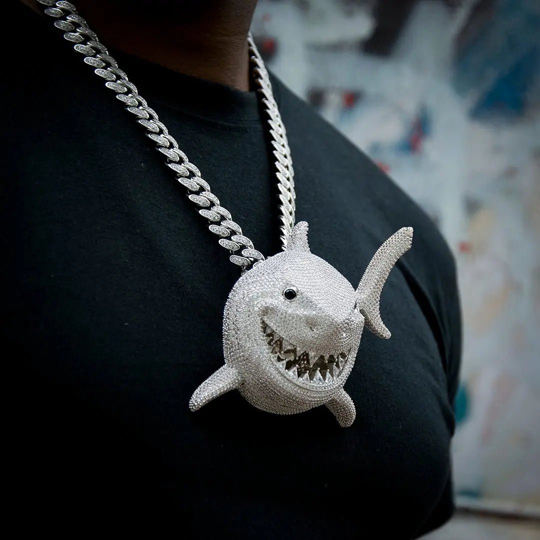 Iced Big Shark Pendant ZUU KING