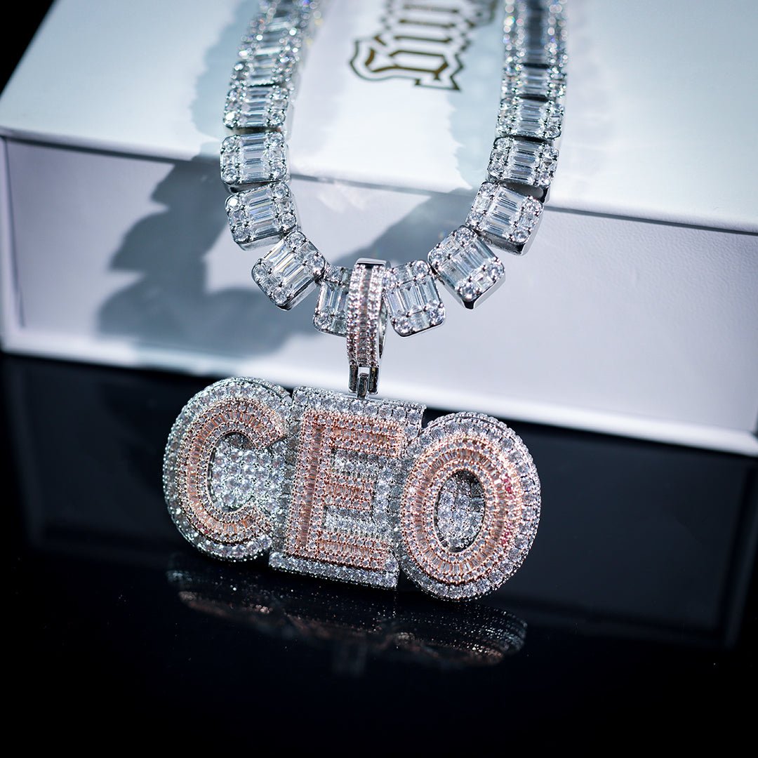 Iced Ceo Baguette Pendant ZUU KING