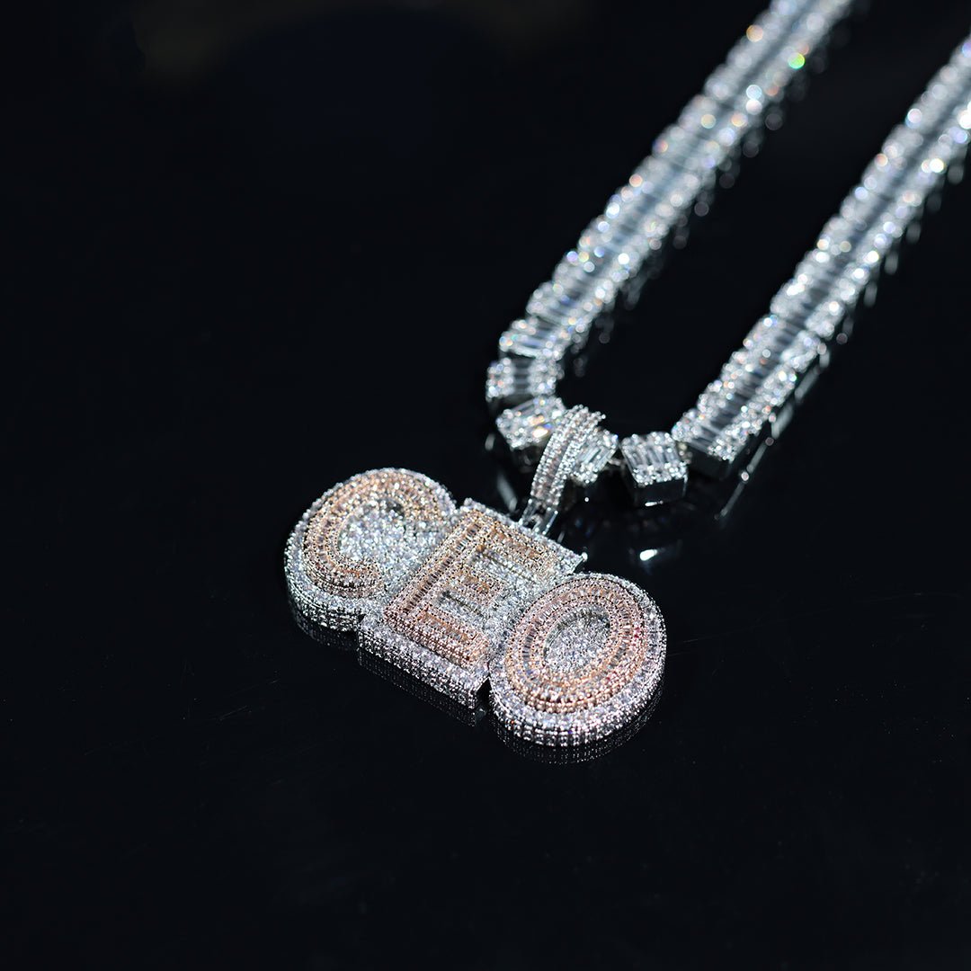 Iced Ceo Baguette Pendant ZUU KING