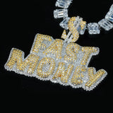 Iced Fast Money Dollar Sign Pendant ZUU KING