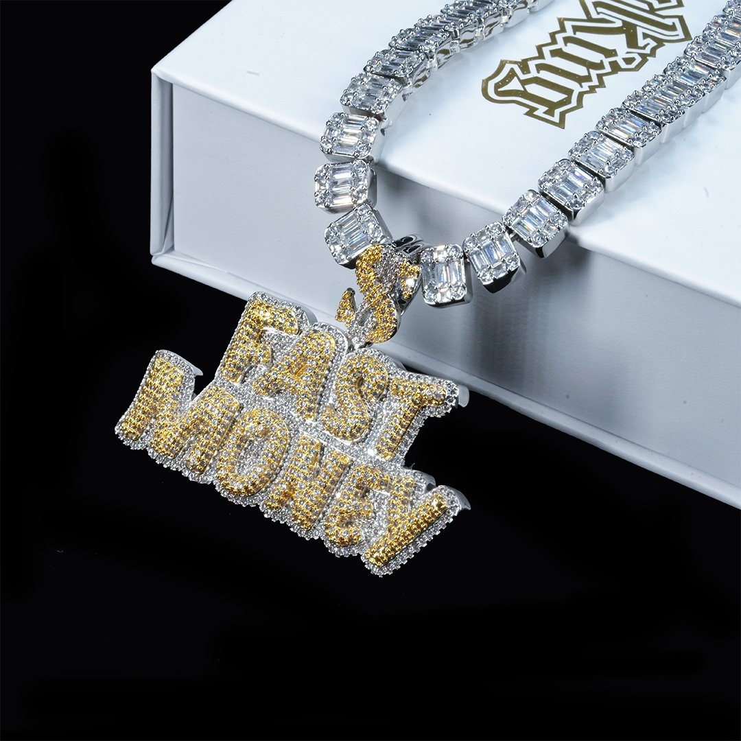 Iced Fast Money Dollar Sign Pendant ZUU KING