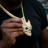 Iced Large Skull Pendant ZUU KING