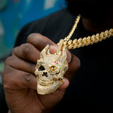 Iced Large Skull Pendant ZUU KING