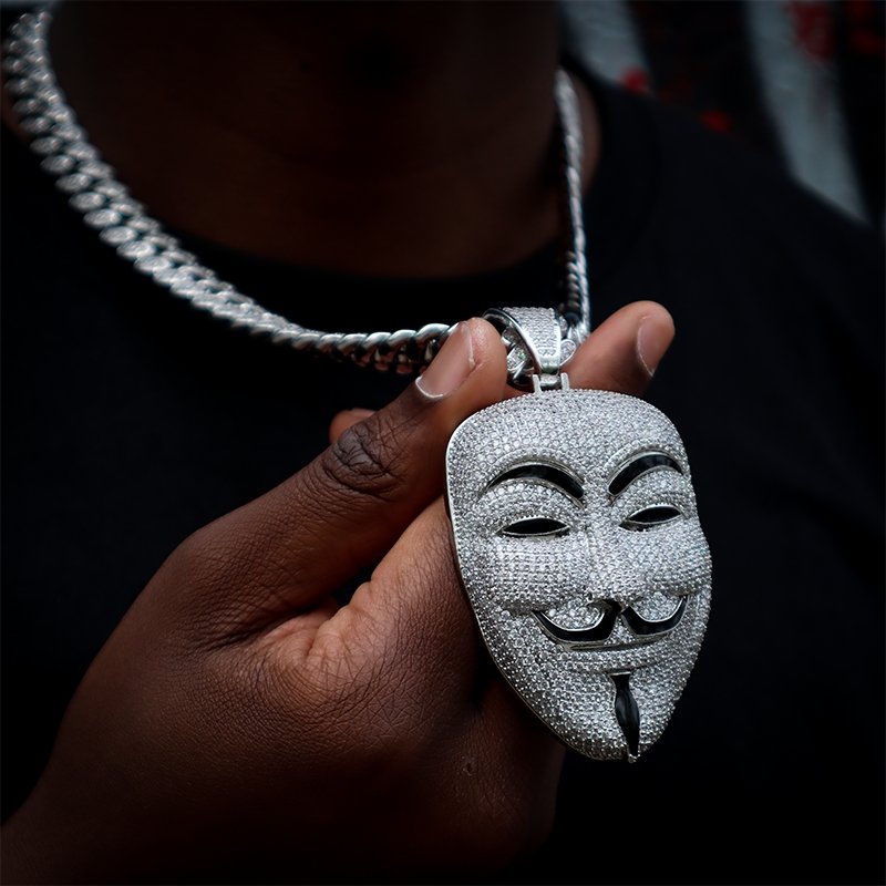 Iced Mask Pendant ZUU KING